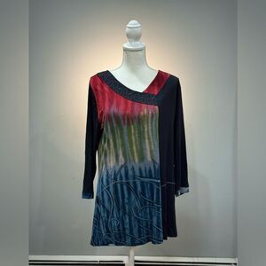 Multicolor Parsley & Sage L/S Tie Dye Tunic Size M EUC